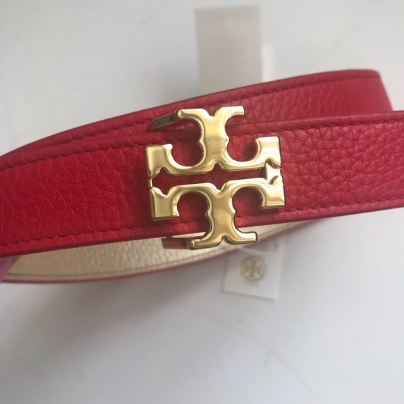 tory burch red belt